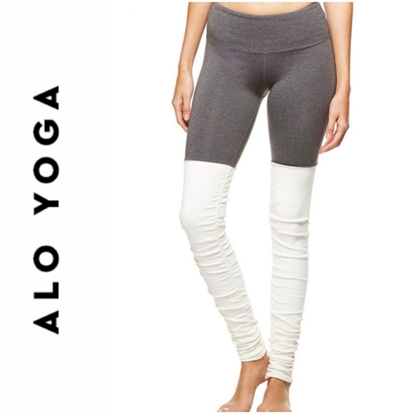 ALO Yoga Pants - NWT | ALO Goddess Legging Stormy Heather/Neutral